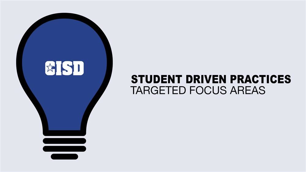 Student Driven Practices, Targeted Focus Areas 
